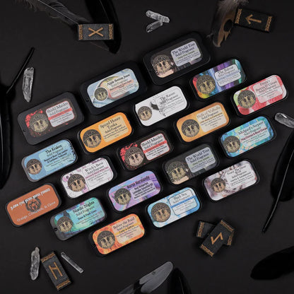 Limited Solid Fragrance Cologne/Perfume Slider Tin, Birds of Valhalla, Body Product, Birds of Valhalla