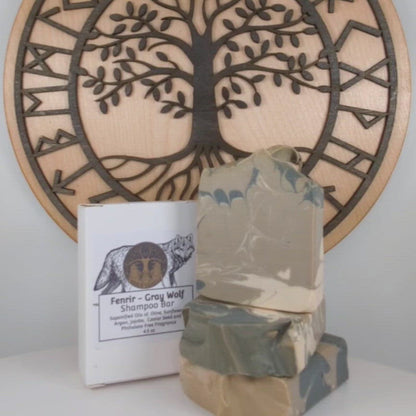 Sandalwood & Vanilla Fenrir the Wolf Shampoo Bars