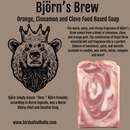 Björn’s Brew - Orange, Cinnamon Clove, & Turmeric, Birds of Valhalla, Signature Soap, Birds of Valhalla