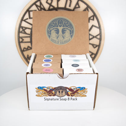 Soap For A Year - 8 or 12 Pack Full Bar Box, Birds of Valhalla, Variety Pack, Birds of Valhalla