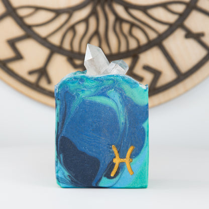 Pisces; Frozen Fjörd Soap + Solid Cologne Combo Set!, Birds of Valhalla, Astrology Soap, Birds of Valhalla