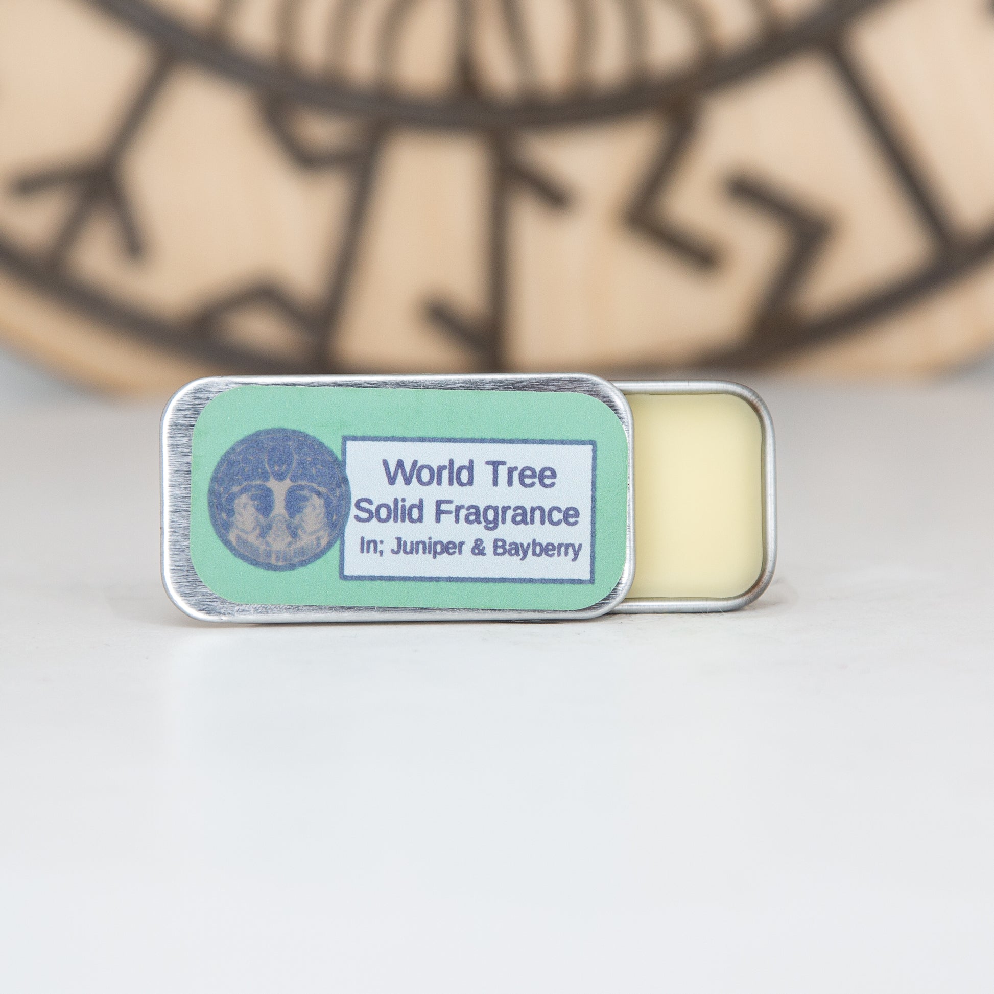 Solid Fragrance Cologne Slider Tin, Birds of Valhalla, Body Product, Birds of Valhalla