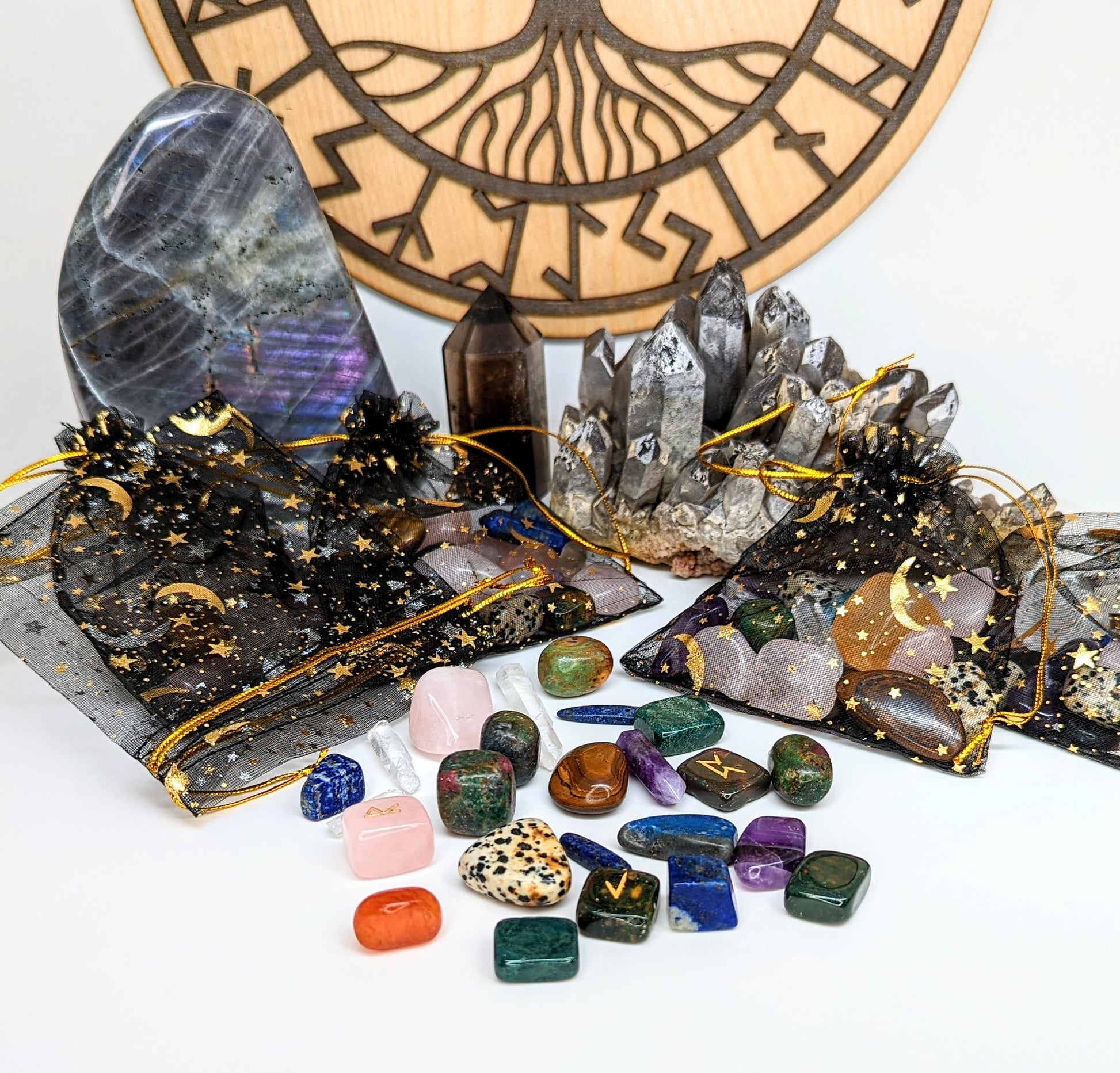 Crystal Confetti, REAL Stones, Birds of Valhalla, Gemstones, Birds of Valhalla
