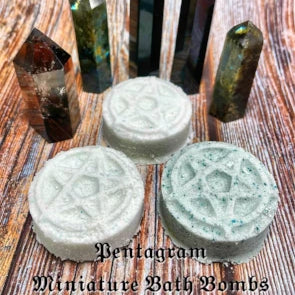 3 Pentagram Shower Steamers or Bath Bombs in Halls of Valhalla; Lime, Neroli and Frankincense