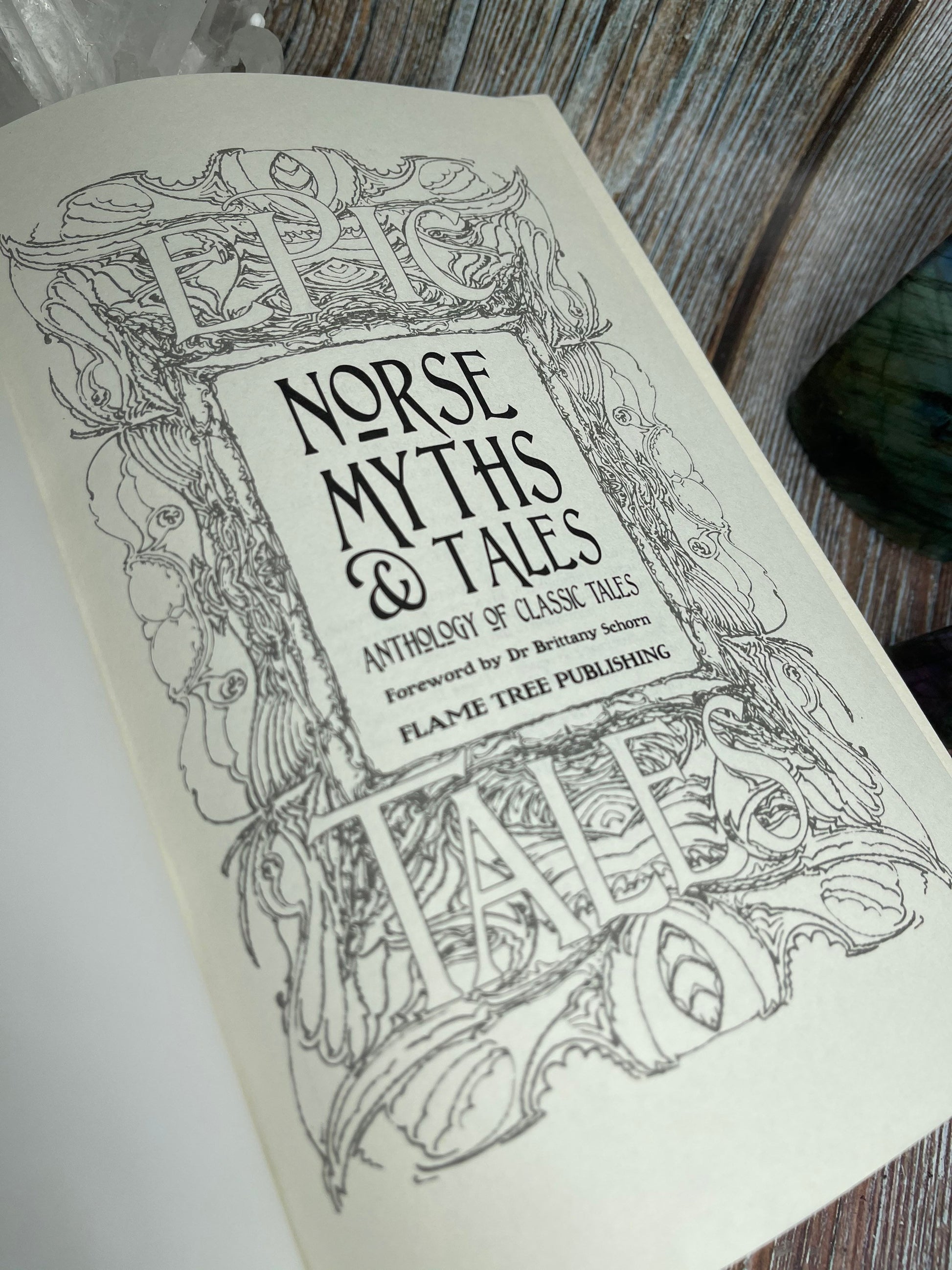 Hardcover Norse Myths and Tales Book, Viking Mythology, Norse Spirituality and Stories, Collectable Book
