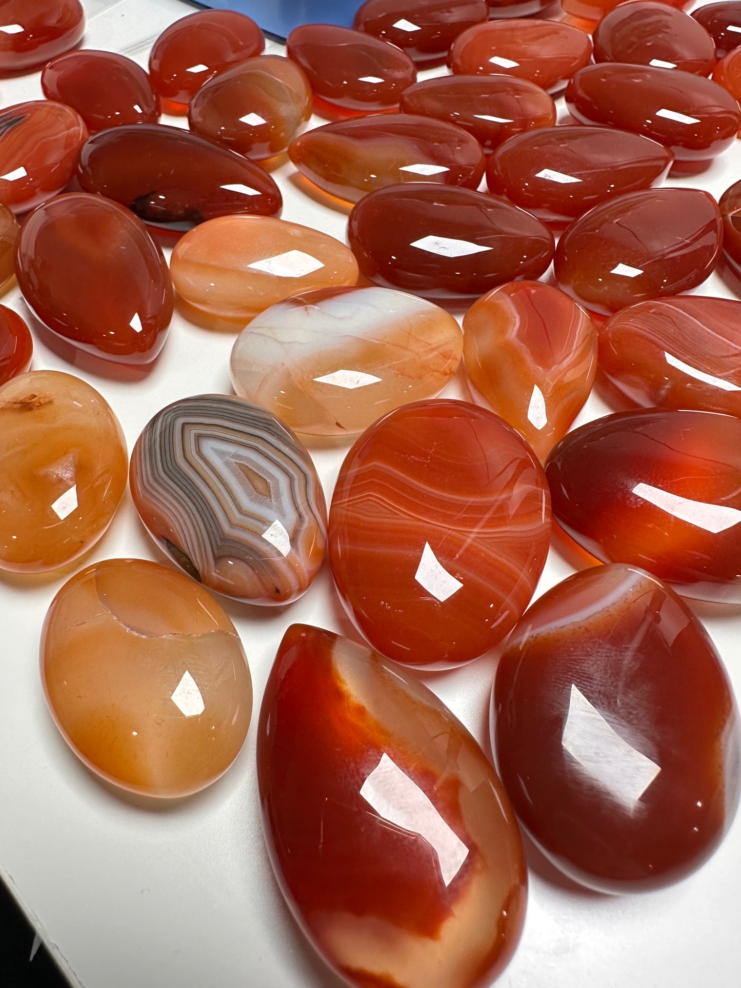 Premium Carnelian Cabochons, Birds of Valhalla, Crystals, Birds of Valhalla