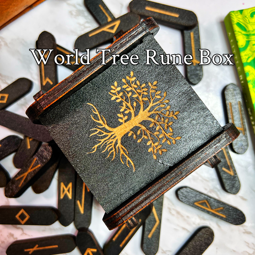 Wooden Rune Boxes, Birds of Valhalla, Runestones, Birds of Valhalla