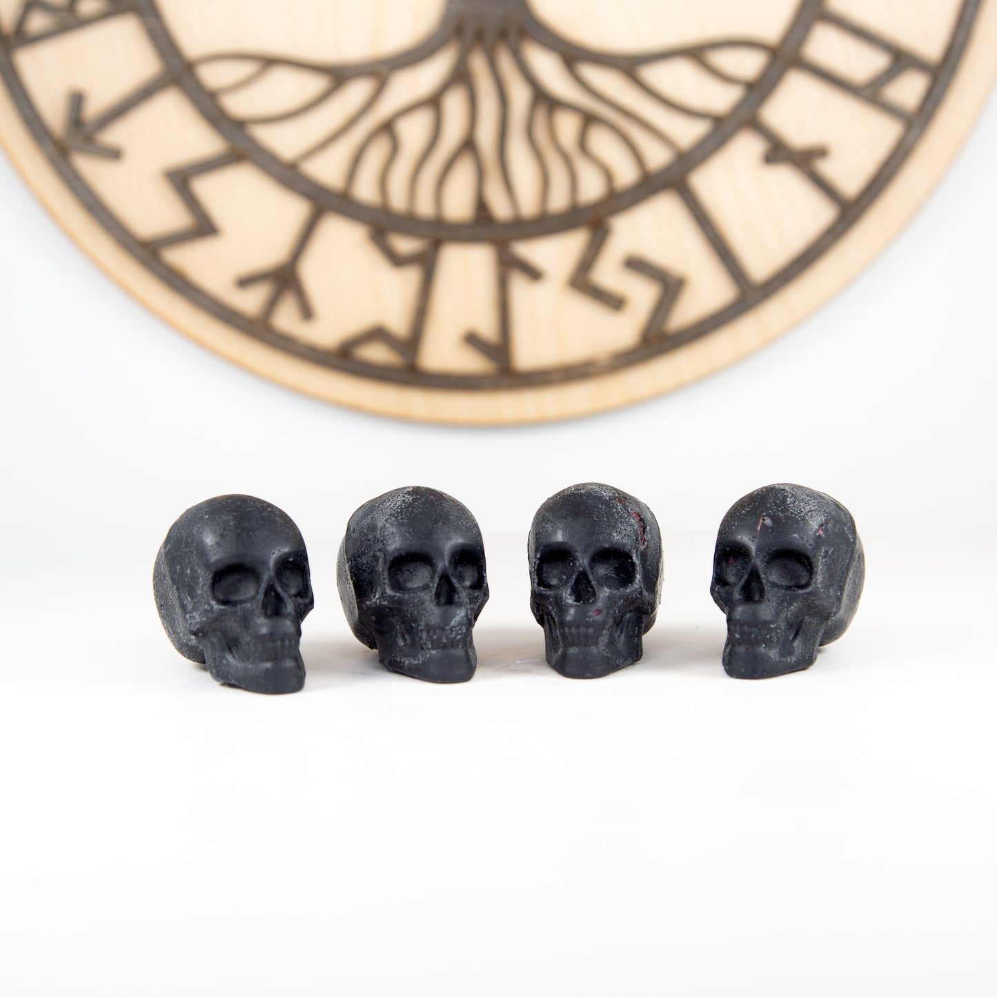 4 Pack of Wax Melt Skulls, Long Lasting Home Fragrance, Birds of Valhalla, Wax Melt, Birds of Valhalla