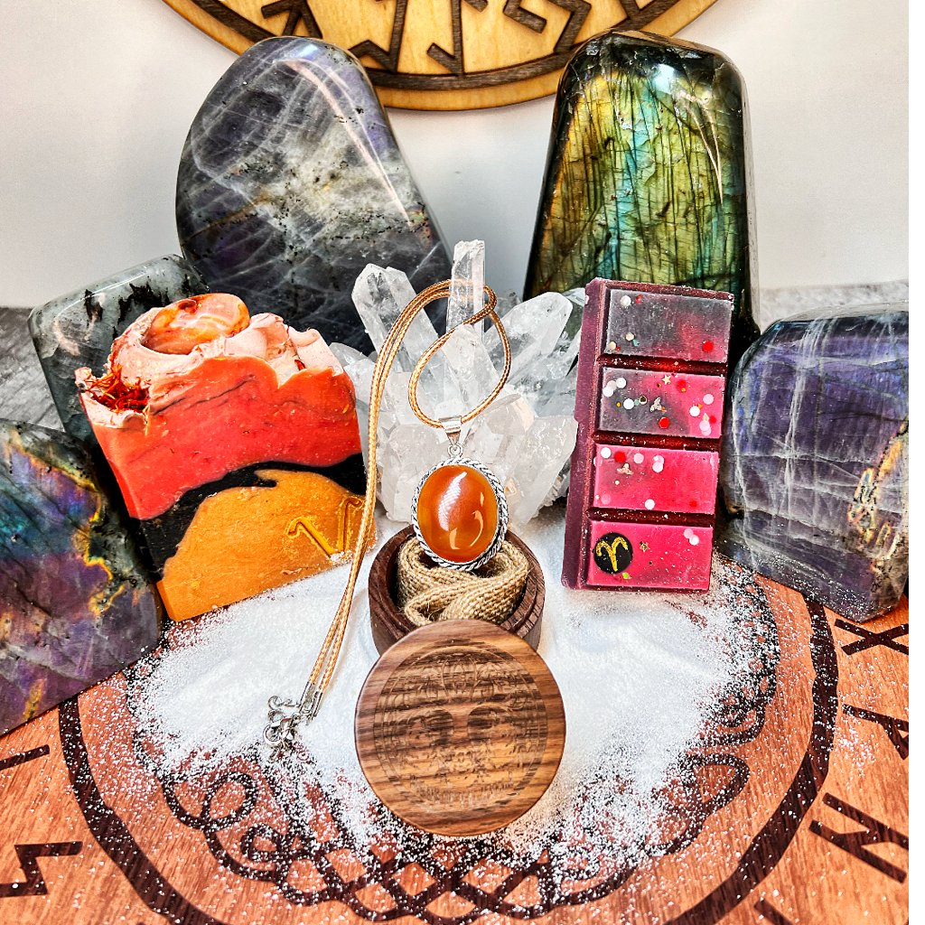 Aries - Helheim Astrology Soap + Solid Cologne Combo Set!, Birds of Valhalla, Astrology Soap, Birds of Valhalla