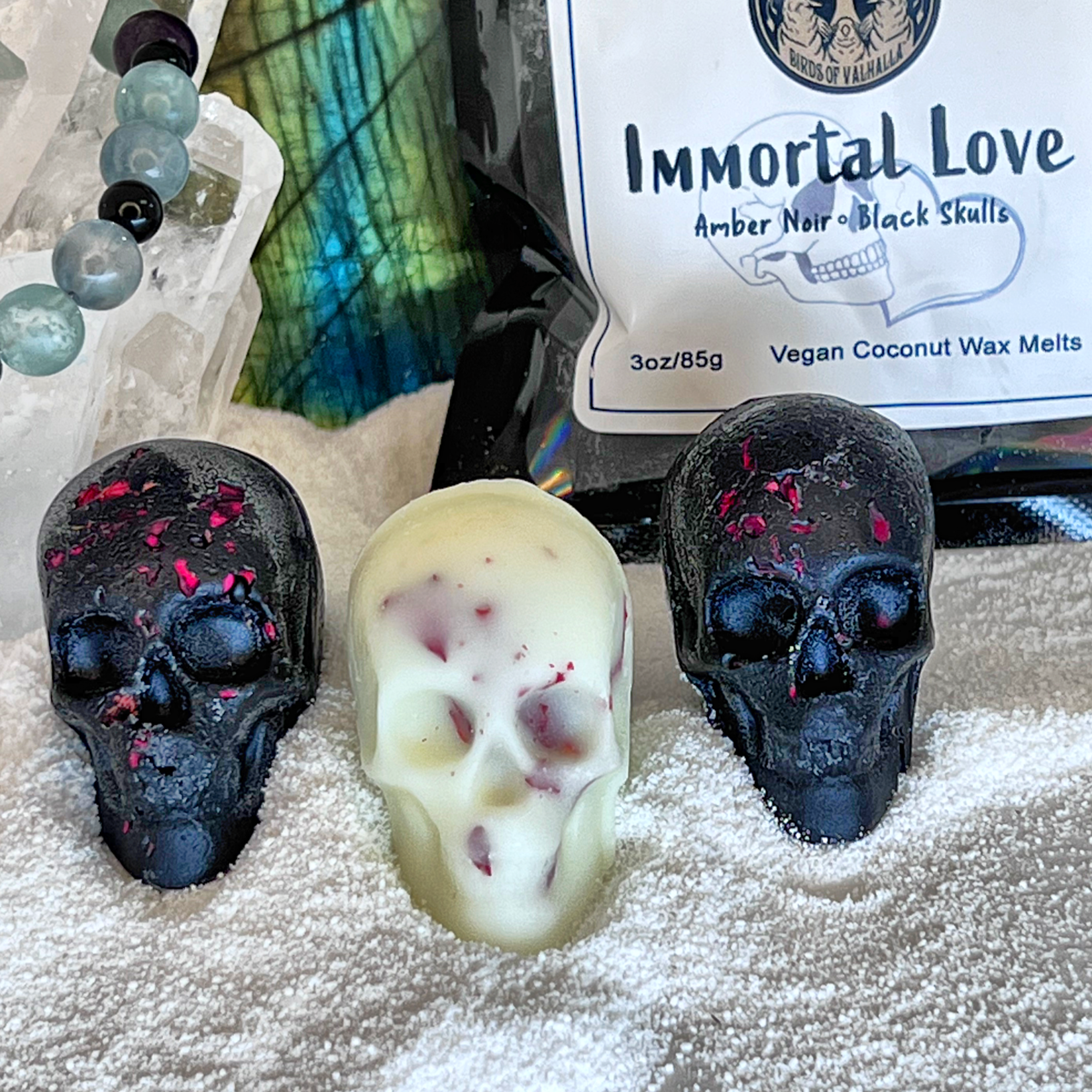 4Pack XL Bleeding Wax Melt Skulls, Birds of Valhalla, Wax Melt, Birds of Valhalla