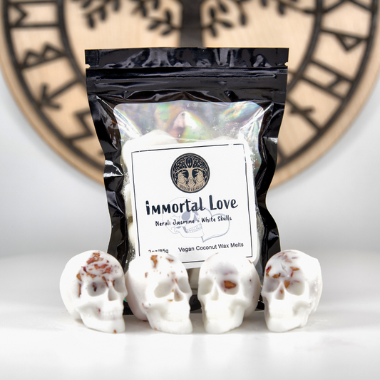 4 Pack of Wax Melt Skulls, Long Lasting Home Fragrance, Birds of Valhalla, Wax Melt, Birds of Valhalla