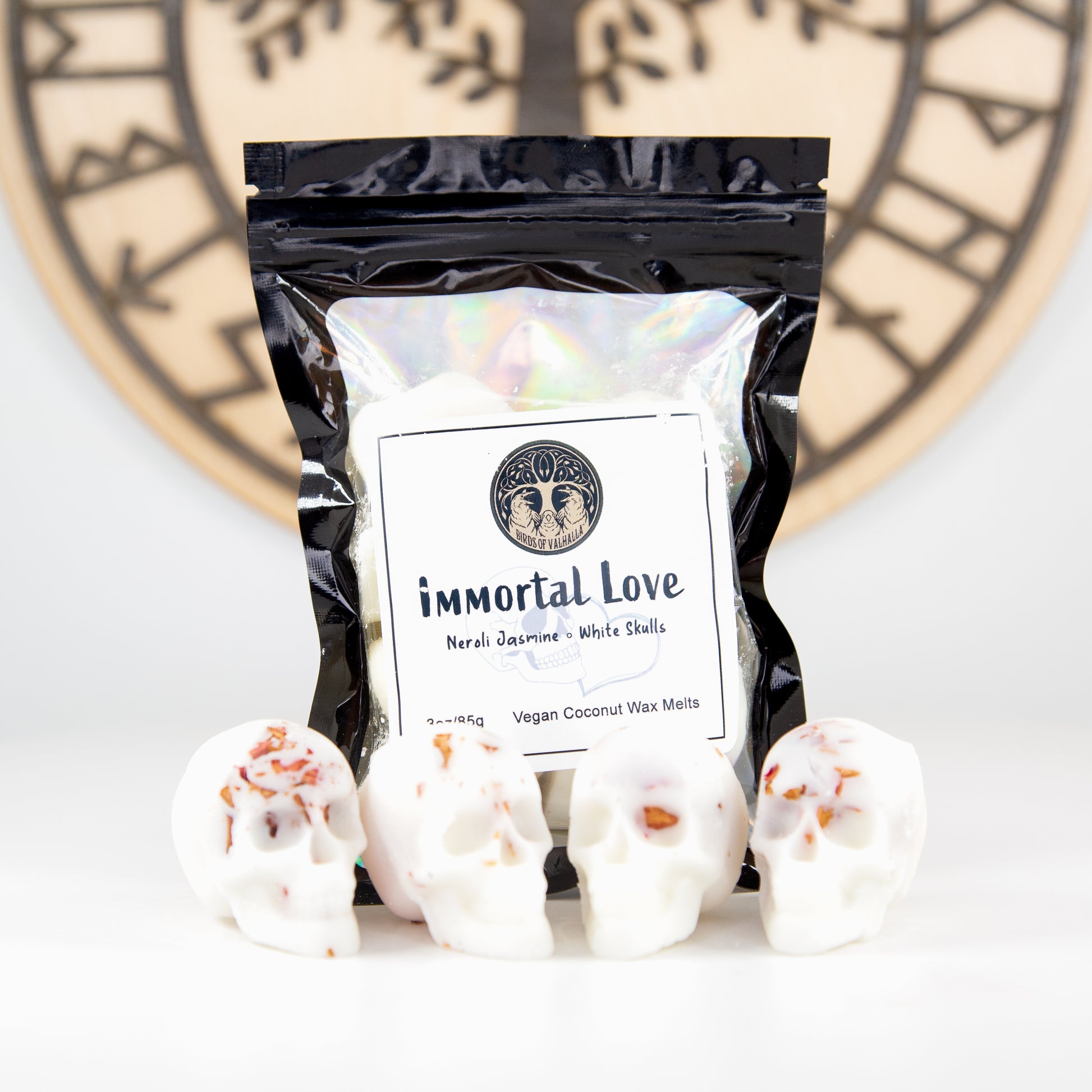 4Pack XL Bleeding Wax Melt Skulls, Birds of Valhalla, Wax Melt, Birds of Valhalla