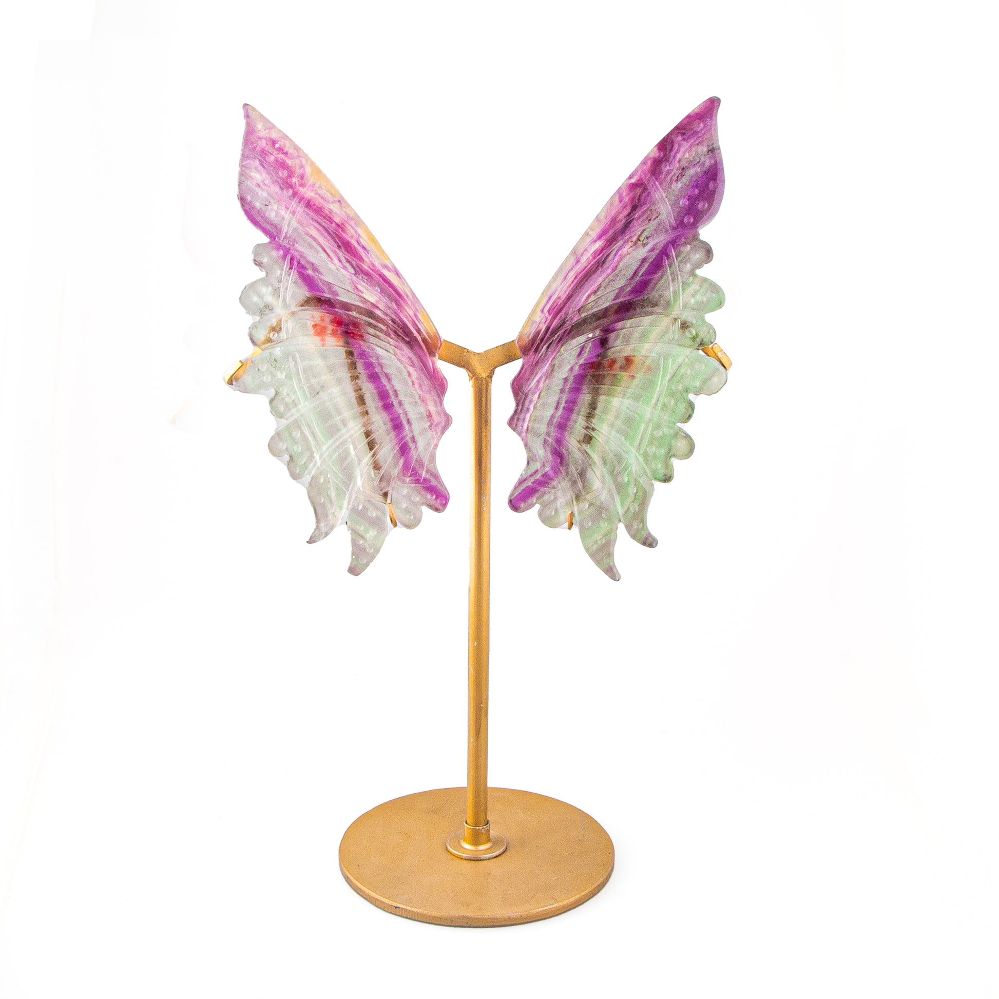 Flourite Fairy Wing Set with Stand, Birds of Valhalla, , Birds of Valhalla