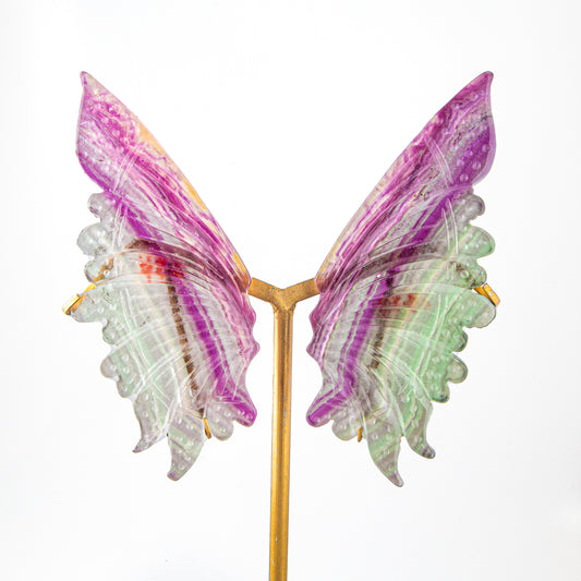 Flourite Fairy Wing Set with Stand, Birds of Valhalla, , Birds of Valhalla