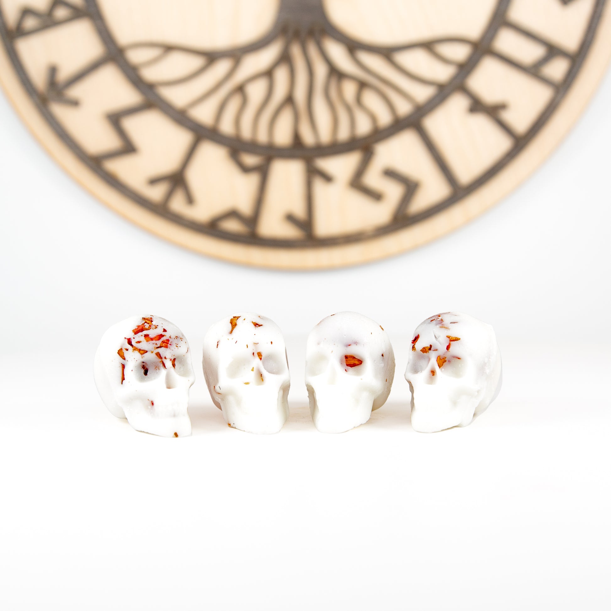 4Pack XL Bleeding Wax Melt Skulls, Birds of Valhalla, Wax Melt, Birds of Valhalla