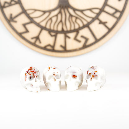 4Pack XL Bleeding Wax Melt Skulls, Birds of Valhalla, Wax Melt, Birds of Valhalla